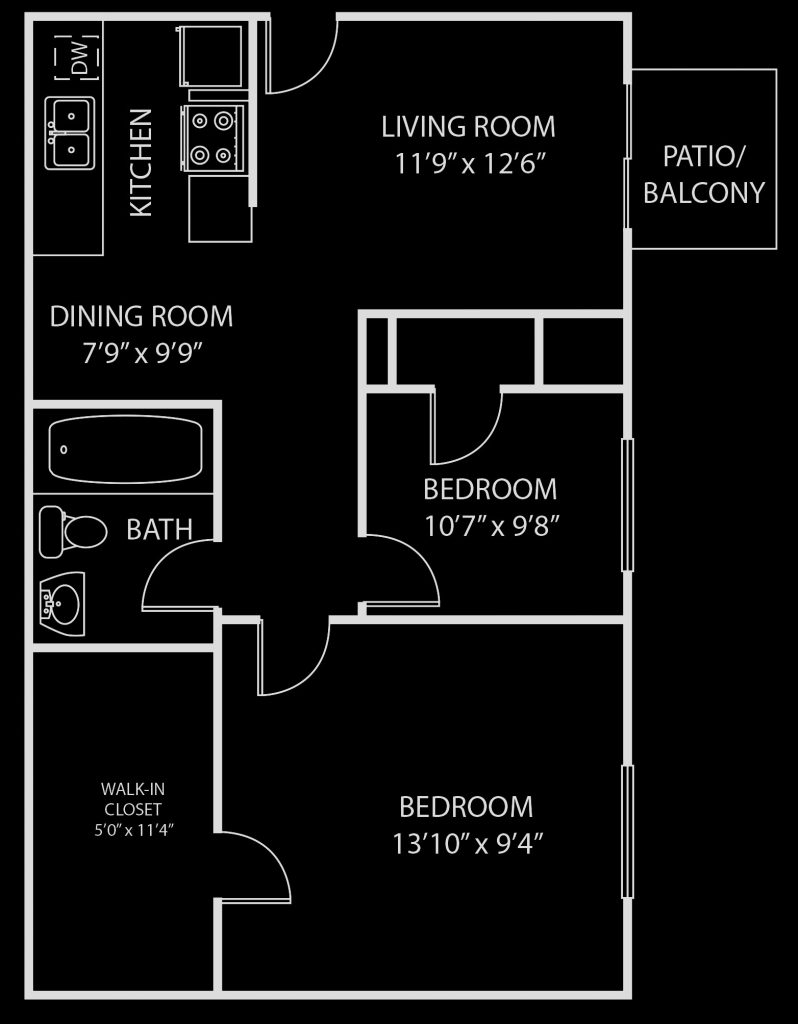 2 bedroom layout